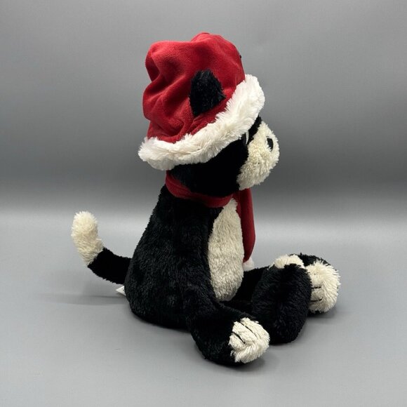 Jellycat Christmas Jack Cat Kitty Santa Hat Plush Stuffed Animal 15" Retired NEW - Picture 6 of 9